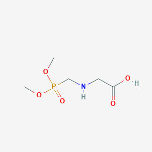 molecular formula C5H12NO5P B8590113 Glycine, N-[(dimethoxyphosphinyl)methyl]- CAS No. 65886-96-6