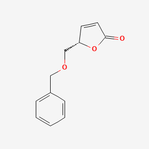 molecular formula C12H12O3 B8590145 2(5H)-Furanone, 5-[(phenylmethoxy)methyl]-, (5S)- 
