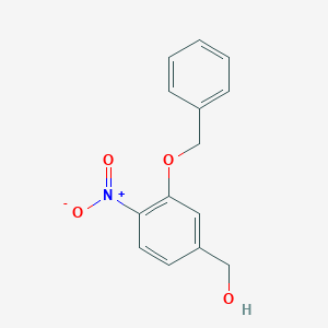 molecular formula C14H13NO4 B8590212 3-Benzyloxy-4-nitro-benzyl alcohol 
