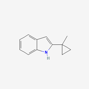 molecular formula C12H13N B8590222 2-(1-methylcyclopropyl)-1H-indole 