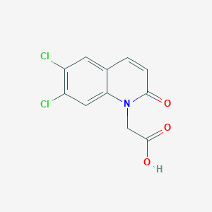 (6,7-dichloro-2-oxo-1(2H)-quinolinyl)acetic acid