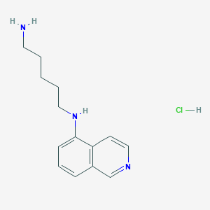 molecular formula C14H20ClN3 B8590316 N-(5-Isoquinolyl)-pentamethylenediamine hydrochloride CAS No. 651307-05-0
