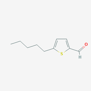 molecular formula C10H14OS B8590321 5-Pentylthiophene-2-carbaldehyde 