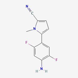 5-(4-amino-2,5-difluorophenyl)-1-methyl-1H-pyrrole-2-carbonitrile