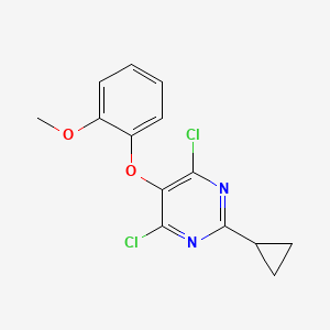 4,6-dichloro-2-cyclopropyl-5-(2-methoxyphenoxy)pyrimidine