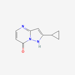 molecular formula C9H9N3O B8590401 2-Cyclopropylpyrazolo[1,5-a]pyrimidin-7-ol 