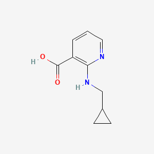 molecular formula C10H12N2O2 B8590418 2-[(Cyclopropylmethyl)amino]nicotinic acid 