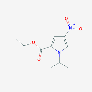 molecular formula C10H14N2O4 B8590434 Ethyl 1-isopropyl-4-nitropyrrole-2-carboxylate 