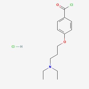 molecular formula C14H21Cl2NO2 B8590452 4-(3-Diethylaminopropoxy)benzoyl chloride hydrochloride CAS No. 24069-86-1