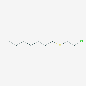 molecular formula C9H19ClS B8590466 2-Chloroethyl heptyl sulfide CAS No. 24475-71-6