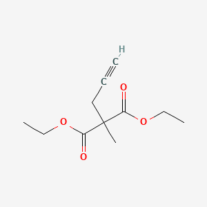 molecular formula C11H16O4 B8590468 Diethyl 2-methyl-2-propargyl-malonate 