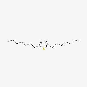 molecular formula C18H32S B8590545 2,5-Diheptylthiophene 