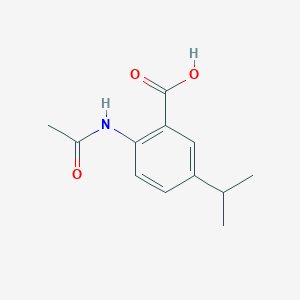 molecular formula C12H15NO3 B8590579 2-(Acetylamino)-5-(1-methylethyl)benzoic acid CAS No. 79069-38-8