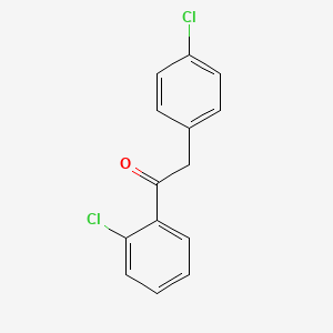 molecular formula C14H10Cl2O B8590587 1-(2-Chlorophenyl)-2-(4-chlorophenyl)ethanone CAS No. 7504-29-2