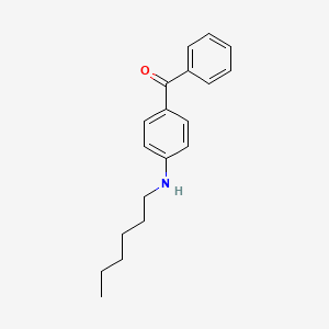 molecular formula C19H23NO B8590622 [4-(Hexylamino)phenyl](phenyl)methanone CAS No. 169963-56-8