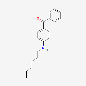 [4-(Hexylamino)phenyl](phenyl)methanone