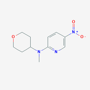 molecular formula C11H15N3O3 B8590629 N-methyl-5-nitro-N-(tetrahydro-2H-pyran-4-yl)pyridin-2-amine 