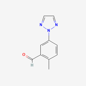 2-methyl-5-(2H-1,2,3-triazol-2-yl)benzaldehyde