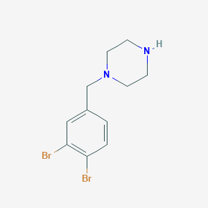 1-(3,4-Dibromo-benzyl)-piperazine