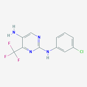 N2-(3-chlorophenyl)-4-(trifluoromethyl)pyrimidine-2,5-diamine