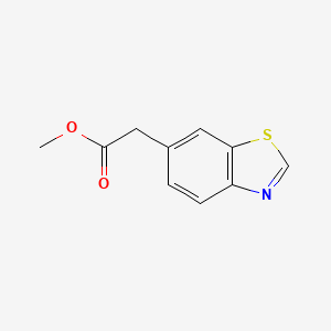 molecular formula C10H9NO2S B8590704 Benzothiazol-6-yl-acetic acid methyl ester 