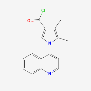 B8590718 4,5-Dimethyl-1-(quinolin-4-yl)-1H-pyrrole-3-carbonyl chloride CAS No. 649727-23-1