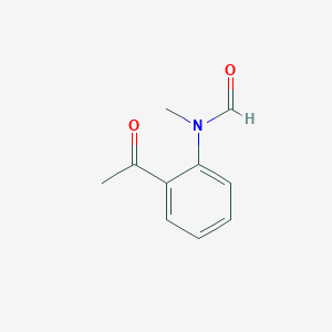molecular formula C10H11NO2 B8590724 Formamide, N-(2-acetylphenyl)-N-methyl- CAS No. 59019-35-1
