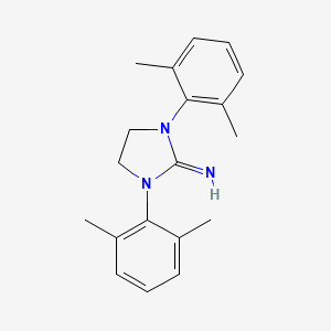 molecular formula C19H23N3 B8590749 2-Imidazolidinimine, 1,3-bis(2,6-dimethylphenyl)- CAS No. 72991-62-9