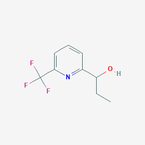 molecular formula C9H10F3NO B8590775 1-(6-(Trifluoromethyl)pyridin-2-yl)propan-1-ol 