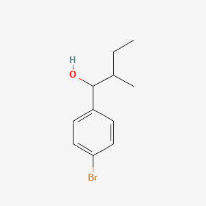 molecular formula C11H15BrO B8590838 1-(4-Bromophenyl)-2-methyl-1-butanol 