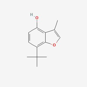 molecular formula C13H16O2 B8590902 3-Methyl-4-hydroxy-7-tert-butylbenzofuran 