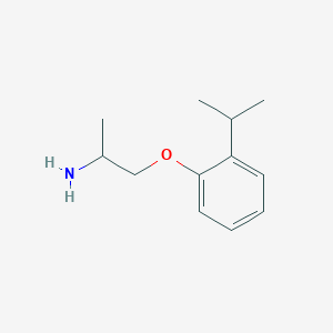 molecular formula C12H19NO B8590909 2-(2-Isopropylphenoxy)-1-methylethylamine 
