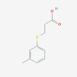 molecular formula C10H12O2S B8590918 3-(3-Methylphenylthio)propanoic Acid 