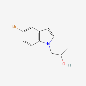 molecular formula C11H12BrNO B8590941 (RS)-1-(5-bromo-indol-1-yl)-propan-2-ol 