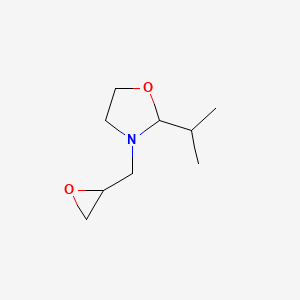 molecular formula C9H17NO2 B8590958 3-[(Oxiran-2-yl)methyl]-2-(propan-2-yl)-1,3-oxazolidine CAS No. 59038-22-1