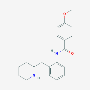 molecular formula C20H24N2O2 B8590972 2'-(2-Piperidylmethyl)-p-anisanilide CAS No. 58754-38-4