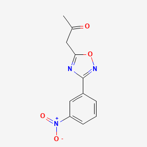 5-(2-Oxopropyl)-3-(3-nitrophenyl)-1,2,4-oxadiazole