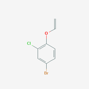 molecular formula C8H6BrClO B8590981 4-bromo-2-chloro-1-(ethenyloxy)Benzene CAS No. 869569-67-5