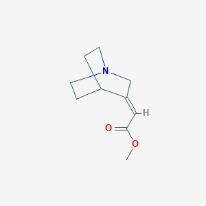 molecular formula C10H15NO2 B8590987 [(E)-1-Azabicyclo[2.2.2]octane-3-ylidene]acetic acid methyl ester 