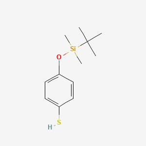 molecular formula C12H20OSSi B8591014 Benzenethiol, 4-[[(1,1-dimethylethyl)dimethylsilyl]oxy]- CAS No. 141427-16-9