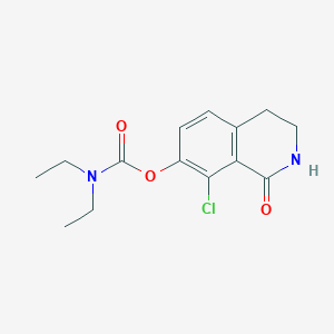 8-Chloro-1-oxo-1,2,3,4-tetrahydroisoquinolin-7-yl diethylcarbamate