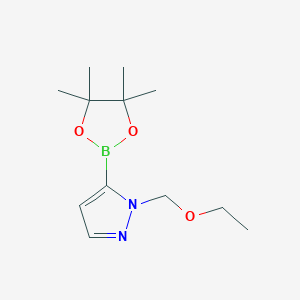 molecular formula C12H21BN2O3 B8591031 1-(ethoxymethyl)-5-(4,4,5,5-tetramethyl-1,3,2-dioxaborolan-2-yl)-1H-pyrazole 