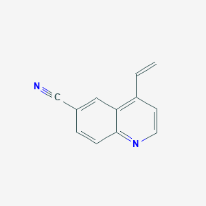 molecular formula C12H8N2 B8591083 4-Vinyl-quinoline-6-carbonitrile 