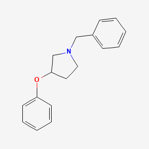 molecular formula C17H19NO B8591131 1-Benzyl-3-phenoxypyrrolidine 