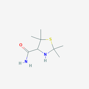 molecular formula C8H16N2OS B8591177 4-Thiazolidinecarboxamide, 2,2,5,5-tetramethyl- CAS No. 13206-17-2
