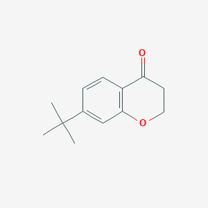 molecular formula C13H16O2 B8591260 7-(Tert-butyl)chroman-4-one 