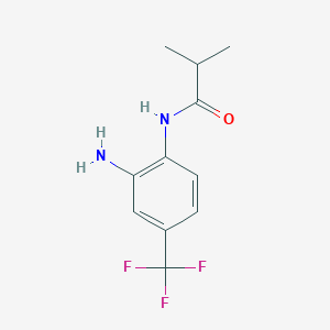 B8591268 N-[2-Amino-4-(trifluoromethyl)phenyl]-2-methylpropanamide CAS No. 61680-06-6