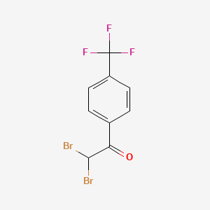 2,2-Dibromo-1-(4-(trifluoromethyl)phenyl)ethanone