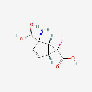 (1R,2S,5R,6R)-2-amino-6-fluoro-bicyclo[3.1.0]hex-3-ene-2,6-dicarboxylic acid