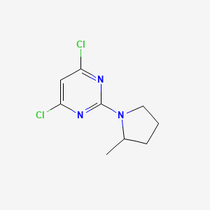 molecular formula C9H11Cl2N3 B8591363 4,6-Dichloro-2-(2-methylpyrrolidin-1-yl)pyrimidine CAS No. 833472-83-6